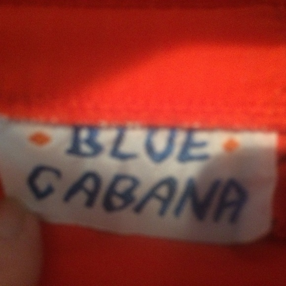 Orange Shorts Sz M Blue Cabana - Picture 5 of 6